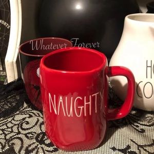 Rae Dunn Naughty and nice Christmas one mug double sided mug